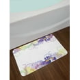 thumbnail image 2 of Floral Bath Mat, Classic Petals Pastel Toned Seasonal Florets Blooming Flowers Spring Print, Non-Slip Plush Mat Bathroom Kitchen Laundry Room Decor, 29.5 X 17.5 Inches, Purple Pale Green, Ambesonne, 2 of 2