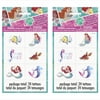 Unique Industries The Little Mermaid Temporary Tattoos, 48 Count