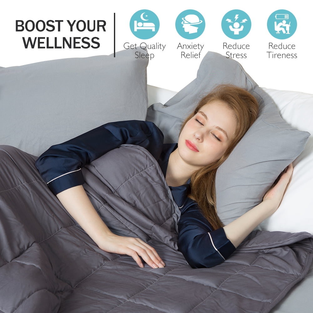 Gravity blanket With Washable Cover and Carry Bag 15lbs Weighted Blanket