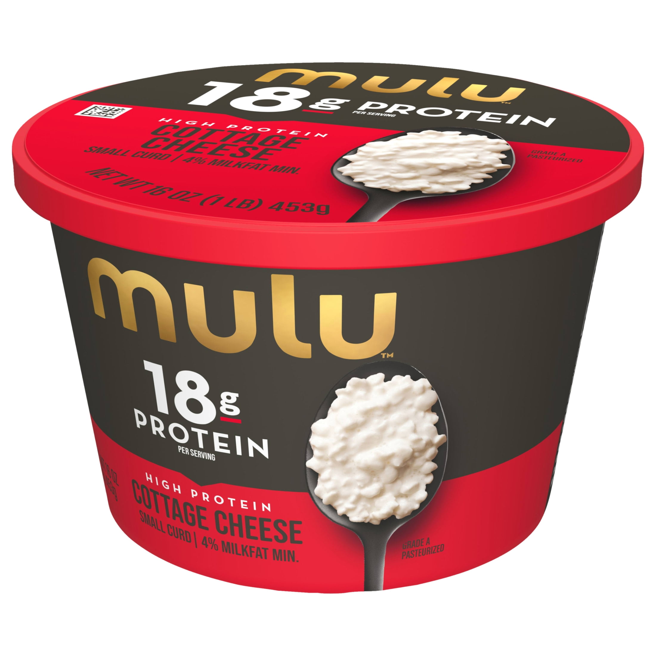 MULU High Protein Cottage Cheese, Small Curd, 4% Milkfat, 16 Oz