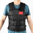 thumbnail image 3 of Sports Exercise Fitness Adjustable Weighted Vest Training Waistcoat 20KG Loading (Black), 3 of 5