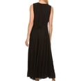 thumbnail image 2 of Sakkas Maya Floral Embroidered Sleeveless Button Up Rayon Dress - Black - L/XL, 2 of 5