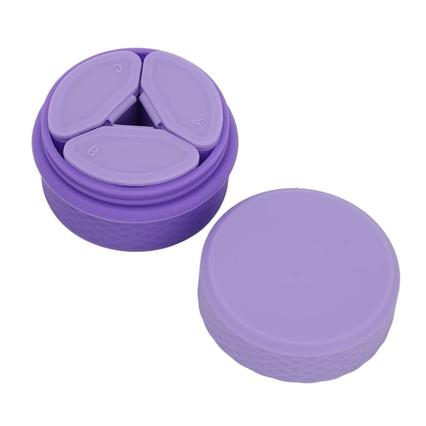 Tarro de crema de silicona vacío 3 dispensadores portátiles reutilizables contenedor de 82 ml juego de recipientes cosméticos de silicona a prueba de fugas recargables para ANGGREK Otros