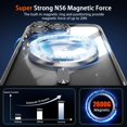 thumbnail image 5 of KOMI Magnetic Case for iPhone 15 Pro Max Case with Full Camera Lens Protector [Strong N56 Magnets] [Compatible with Magsafe] Clear Stylish Case for iPhone 15 ProMax Phone Case, Natural Titanium, 5 of 5