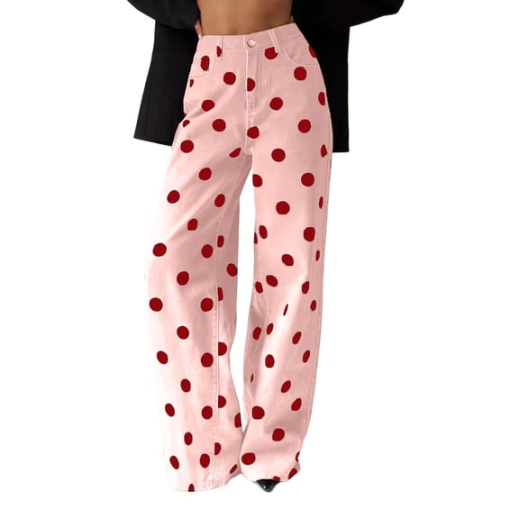 Levmjia Women Wide Leg Jeans Stretch Baggy Denim Pants High Rise Long Trousers for Women