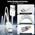 thumbnail image 5 of Afflux (5 Pack) USB-A to USB-C Fast Charger Type C Charging Cord Cable Compatible with iPhone 17 / 16 / 15 Pro Max Plus Air, Samsung Galaxy S25 S24 S23 S22 Ultra, iPad Pro, Universal (3ft, White), 5 of 6