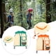 thumbnail image 4 of Vogacara Chaleco de explorador para niños, sombrero para acampar al aire libre, senderismo, trajes de aventura, traje de Cosplay con Juegos de césped Naranja, 4 of 6