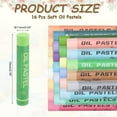 thumbnail image 2 of Uxcell Soft Oil Pastels, Oil Pastel Crayons Vibrant Color Blendable Art Supplies for Painting Drawing Blending Painting Artists Beginners Professional(Grass Green, Pack of 16), 2 of 6