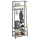 thumbnail image 1 of Perchero con Banco Zapatero para Entrada, Banco con Perchas, 5 Ganchos, Organizador 4 en 1, Estructura de Acero, Mueble Industrial para Sala o Dormitorio, 1 of 7