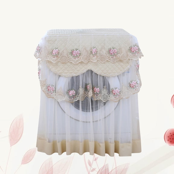 unbranded Protector De Automática Beige Con Encaje Floral Ideal Para Preservar Y Decorar
