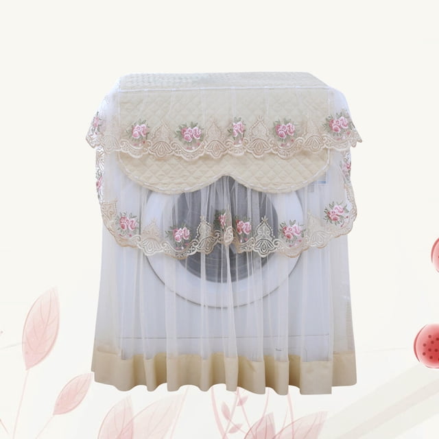 unbranded Protector De Automática Beige Con Encaje Floral Ideal Para Preservar Y Decorar