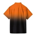 thumbnail image 5 of Inglocry Men's Fashion Shirts Gradient Color Hawaiian Shirt Buttons Up Summer Beach Dress Shirts Orange 2XL, 5 of 5