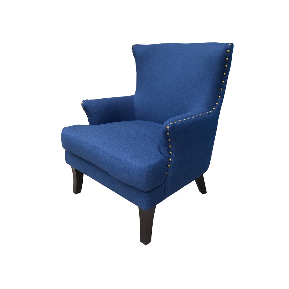 Incadozo MidCentury Modern Wingback Accent Chair in Blue