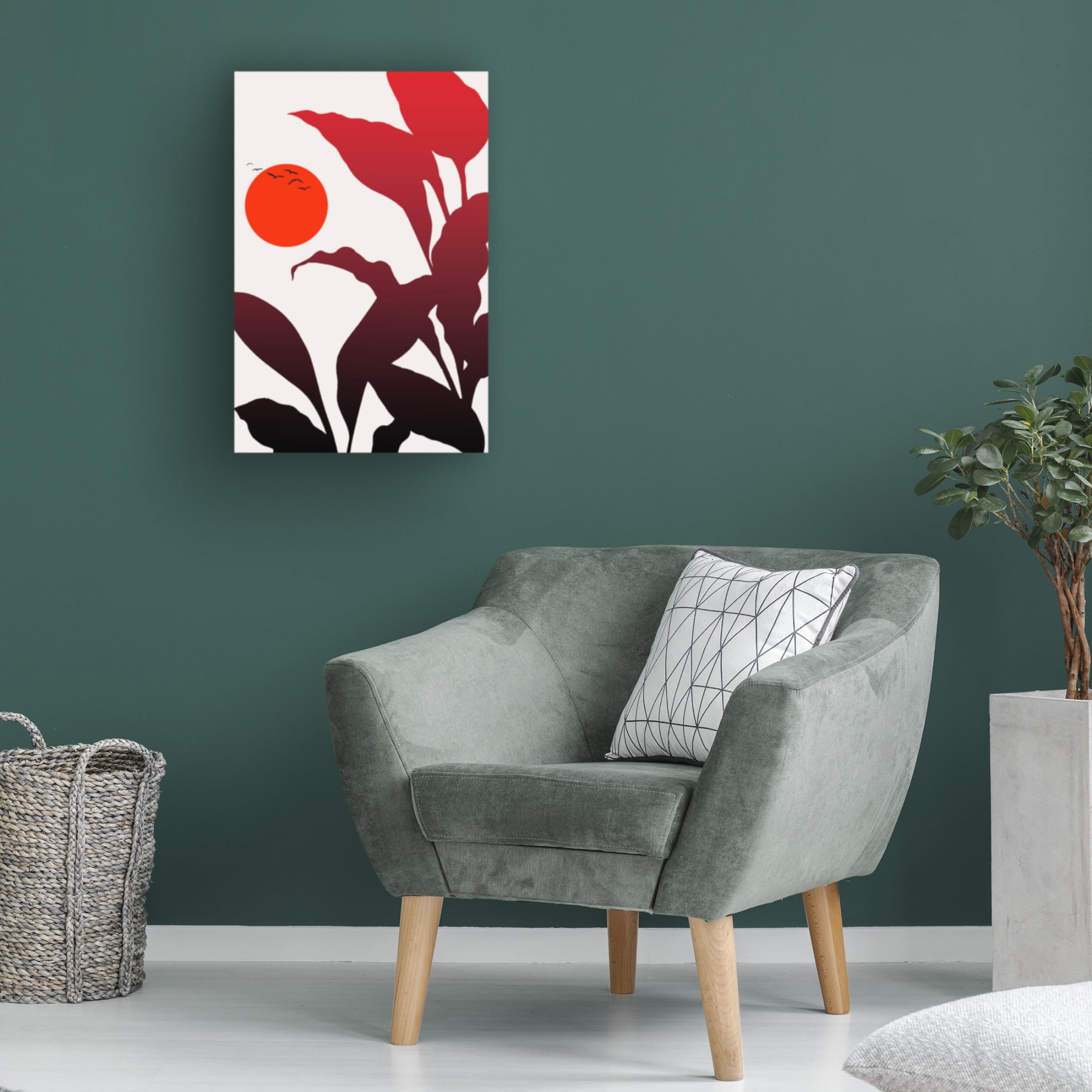 Trademark Fine Art Kubistika Tropical Sunset Canvas Wall Art