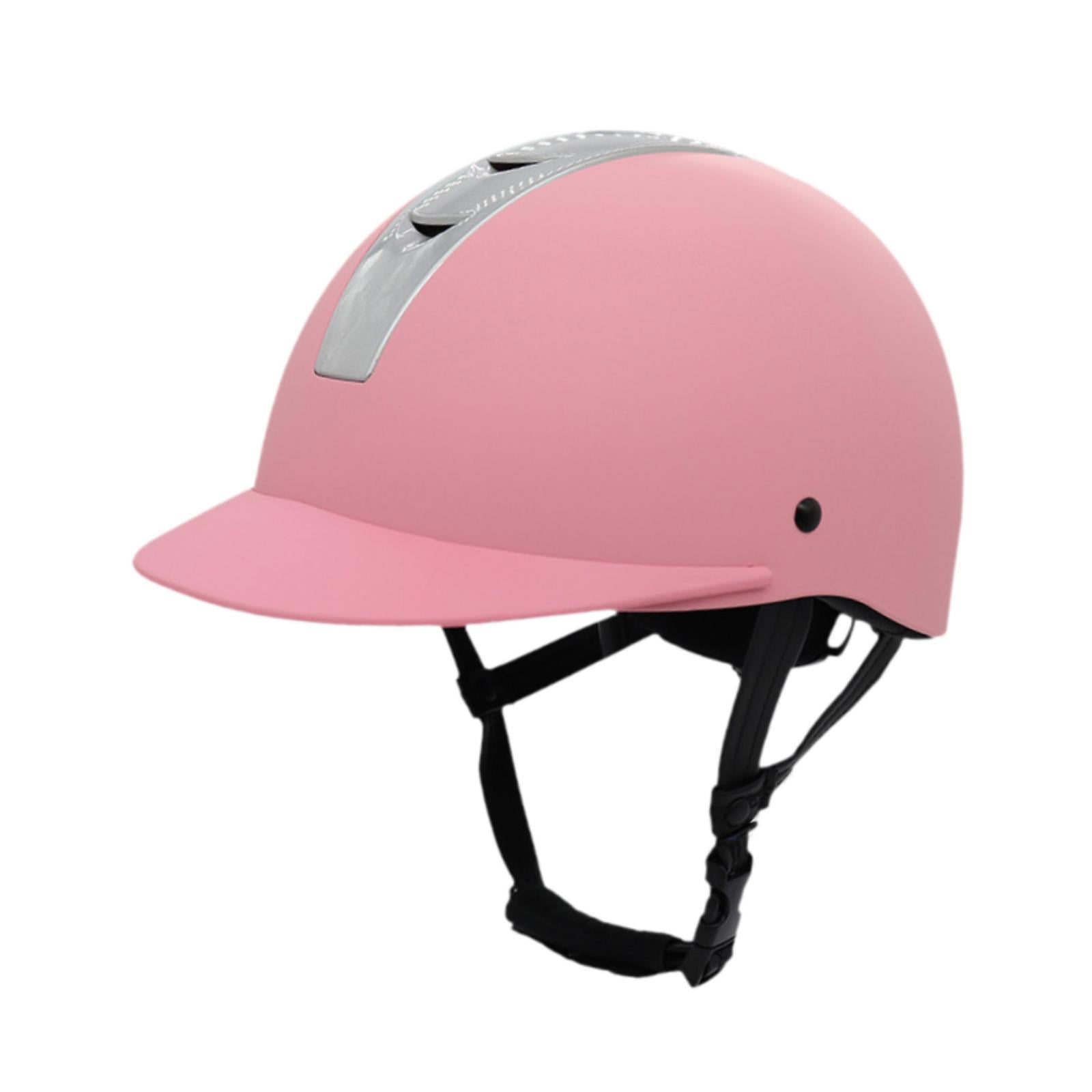 SunniMix Equestrian Helmet Cycling Helmet Equestrian Supplies Fashion Horse Equipment M Pink