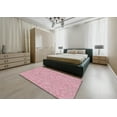thumbnail image 4 of Ahgly Company Indoor Rectangle Patterned Light Pink Novelty Area Rugs, 9' x 12', 4 of 6