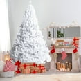 thumbnail image 3 of Árbol de Navidad Artificial Costway Abeto Blanco 1.8m PVC con Base Metálica, 3 of 7