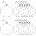 thumbnail image 1 of 12 cadenas ajustables para pulseras deslizantes de 5 pulgadas, chapadas en platino, con extremos de diamantes de imitación y accesorios de amistad., 1 of 9