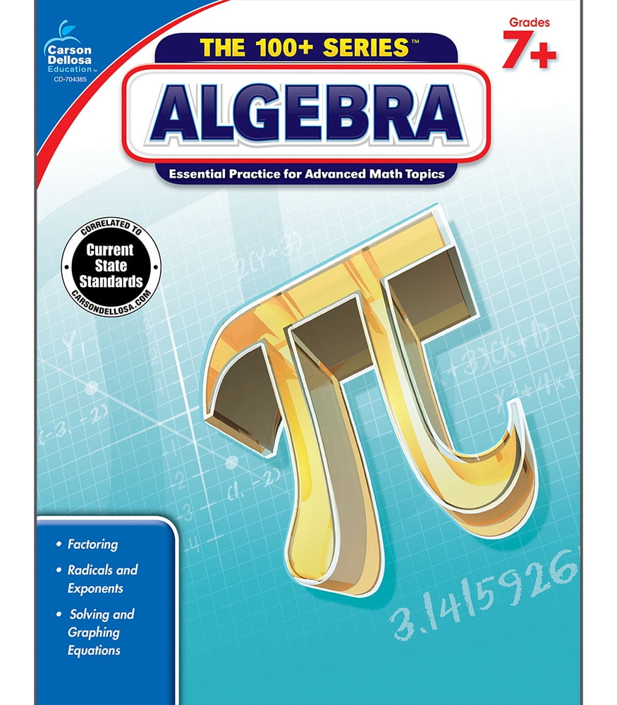 Carson Dellosa | Algebra Workbook | 7th–9th Grade, 128pgs - Walmart.com ...