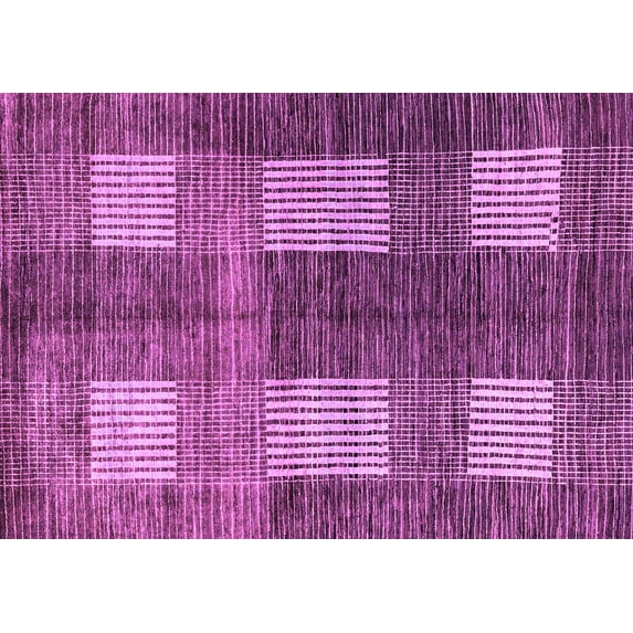 Ahgly Company Indoor Rectangle Abstract Purple Modern Area Rugs, 2' x 3'