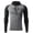 Gray, variant on UVEASISHA Workout Hoodies for Men Quarter Zip Long Sleeve Hoodie Shirt Drawstring Color Block Compression Shirts Slim Fit Lightweight Gym Hooded Tops with Thumbhole Dark Gray L