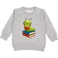 thumbnail image 2 of Inktastic Reading Bookworm Toddler Sweatshirt, 2 of 4
