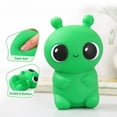 thumbnail image 2 of Green Alien Squishy Squeeze Toy Stress Relief Slow Rising Fidget Ball for Kids Adults Cute Cartoon Squishies Travel Portable Goodie Bag Filler Stocking Stuffer Fun, 2 of 8