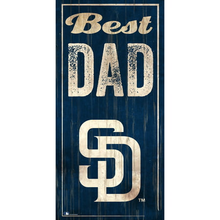 San Diego Padres 6'' x 12'' Best Dad Sign - No (Best Hot Chocolate San Diego)