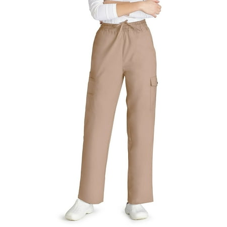 

Adar Universal Natural-Rise Multipocket Cargo Tapered Leg Scrub Pants Petite