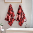 thumbnail image 3 of Dreamtimes Valentine's Day Hearts Pattern Hand Towels for Bathroom, Cartoon Love Kitchen Towel 2 PCS Ultra Soft and Highly Absorbent Decorative Fingertip Face Bath Towels for Spa & Hotel, 28.3"x 14.4", 3 of 5