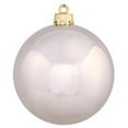 thumbnail image 1 of Vickerman 8" Champagne Shiny Ball Christmas Ornament, 1 of 3