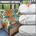 thumbnail image 6 of FOR U DESIGNS Boho Mandala Flower Print RV Dinette Cushion Covers 2 Pcs Comfortable Camper Cushion Slipcover Stretchable Loveseat Sofa Chair Cover Furniture Protector for RV Camper Car Bench, 6 of 7