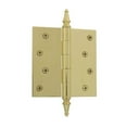 thumbnail image 2 of Grandeur Stehng-Sq-St-Res-4 4 X 4" Plain Bearing Square Corner Mortise Door Hinge - Nickel, 2 of 7
