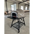 thumbnail image 3 of Tiled Cement Outdoor Pizza Oven / Clay Wood Fired Pizza Ovens with Ash Granite Mosaic Tiles - OP83, 3 of 4