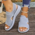 thumbnail image 3 of Rokment Womens Orthopedic Arch Support Walking Sandals Comfortable Stretchy Mesh Slip on Sock Memory Foam Driving Nursing Beach Summer Shoes for Plantar Fasciitis Grey Size 8.5, 3 of 7
