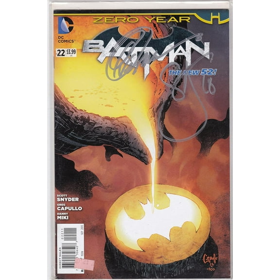 Autographed Batman New 52 #22 NM Signed Scott Snyder Greg Capullo