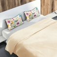 thumbnail image 5 of Yayeee Pillowcase Queen Size Set of 2 Satin Wrinkle Resistant Pillow Case, Purple Cartoon Animals, 5 of 8