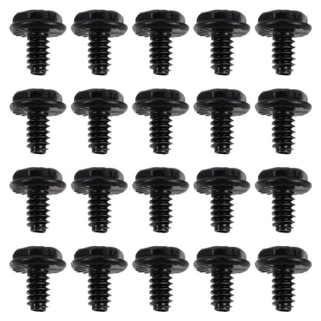 LOLIPPYY 500Pcs Pc Chassis Screws Black Coated for Desktop Computer Hardware Replacement