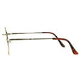thumbnail image 4 of Clear Lens Glasses Vintage Round Oval Metal Frame UV400 Gold Black Brown, 4 of 4