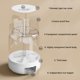thumbnail image 4 of Dispensador de cereales Dispensador de grano de arroz para el hogar Compartimentos múltiples Utensilios de cocina JShteea Libre de BPA, 4 of 6
