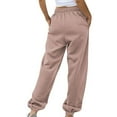 thumbnail image 3 of fheaev Baggy Sweatpants For Women Bottom Casual High Waist Jogger Pants Trendy Trousers With Pockets Sporty Gym Athletic Fit Jogger Pants, 3 of 6