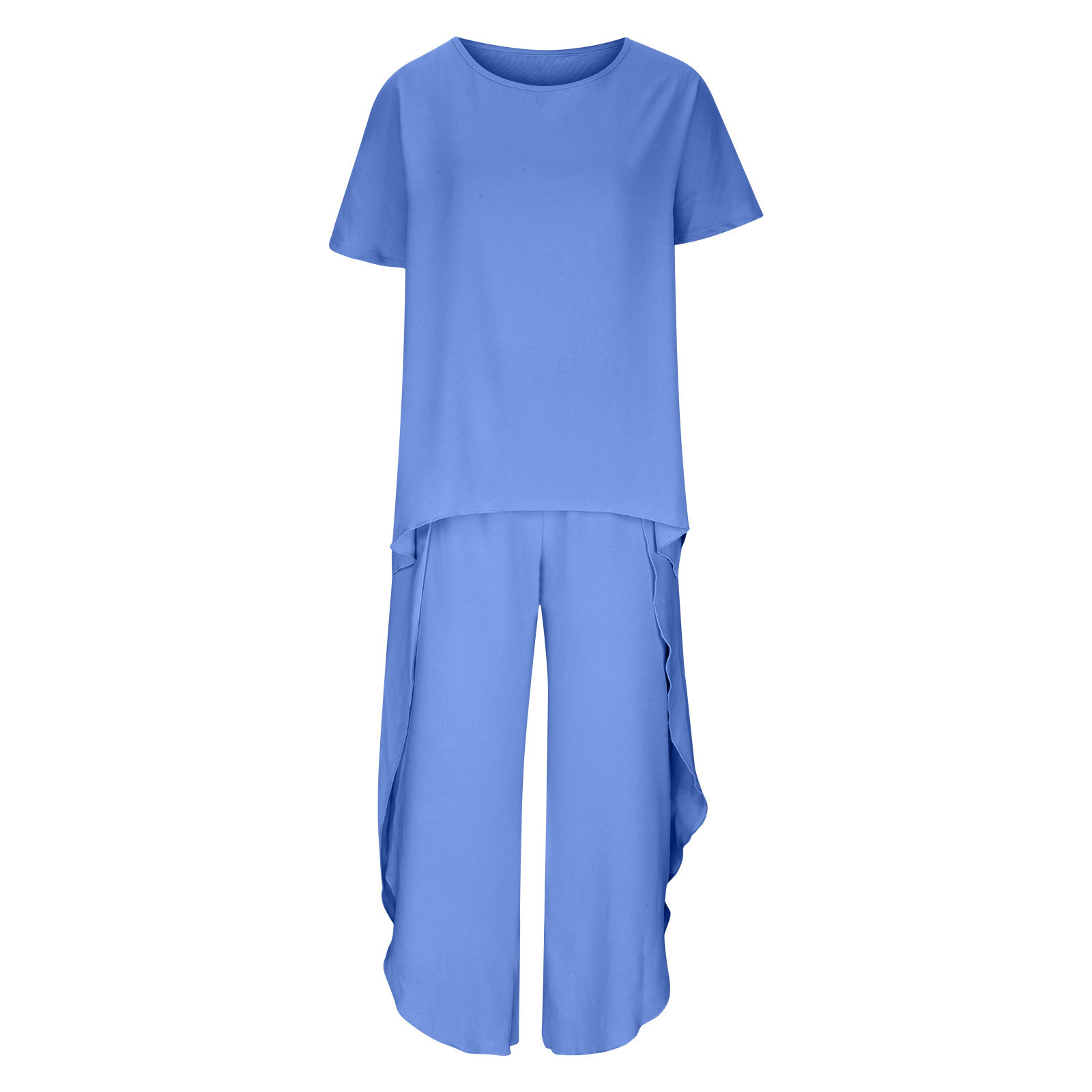 Edvintorg Women's Pajama Set Short Sleeve Shirt And Pants Sleepwear Pjs ...
