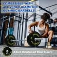 thumbnail image 3 of BalanceFrom Olympic Bumper Plate Weight Plate, 35 lbs Pair Black, 3 of 8