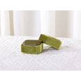 thumbnail image 6 of REGALWOVEN Velvet Ring Box for Wedding, Ceremony, Double Jewelry Ring Box Storage Ring Holder Box Green, 6 of 7