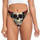 thumbnail image 1 of Balery Gothic Skull With Roses Tangas de Algodón para Mujer con Estampado – Ropa Interior Sexy, Transpirable, G-string-X-Large, 1 of 6