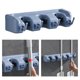 thumbnail image 5 of Soporte para escoba de , Rack de almacenamiento de montaje en pared de fácil instalación, Organizar suministros de limpieza, Herramientas de Azul 4 ganchos Macarena sostenedor de la escoba, 5 of 8