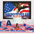 thumbnail image 5 of Clearance!XEOVHV Independence Day Decorations Congratulations Independence Day Banner Holiday Party Decorations Hanging Flags Patriotic Eagles Decorations Photo Backdrops, 5 of 8