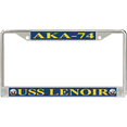 thumbnail image 1 of USS Lenoir AKA-74 License Plate Frame, 1 of 1