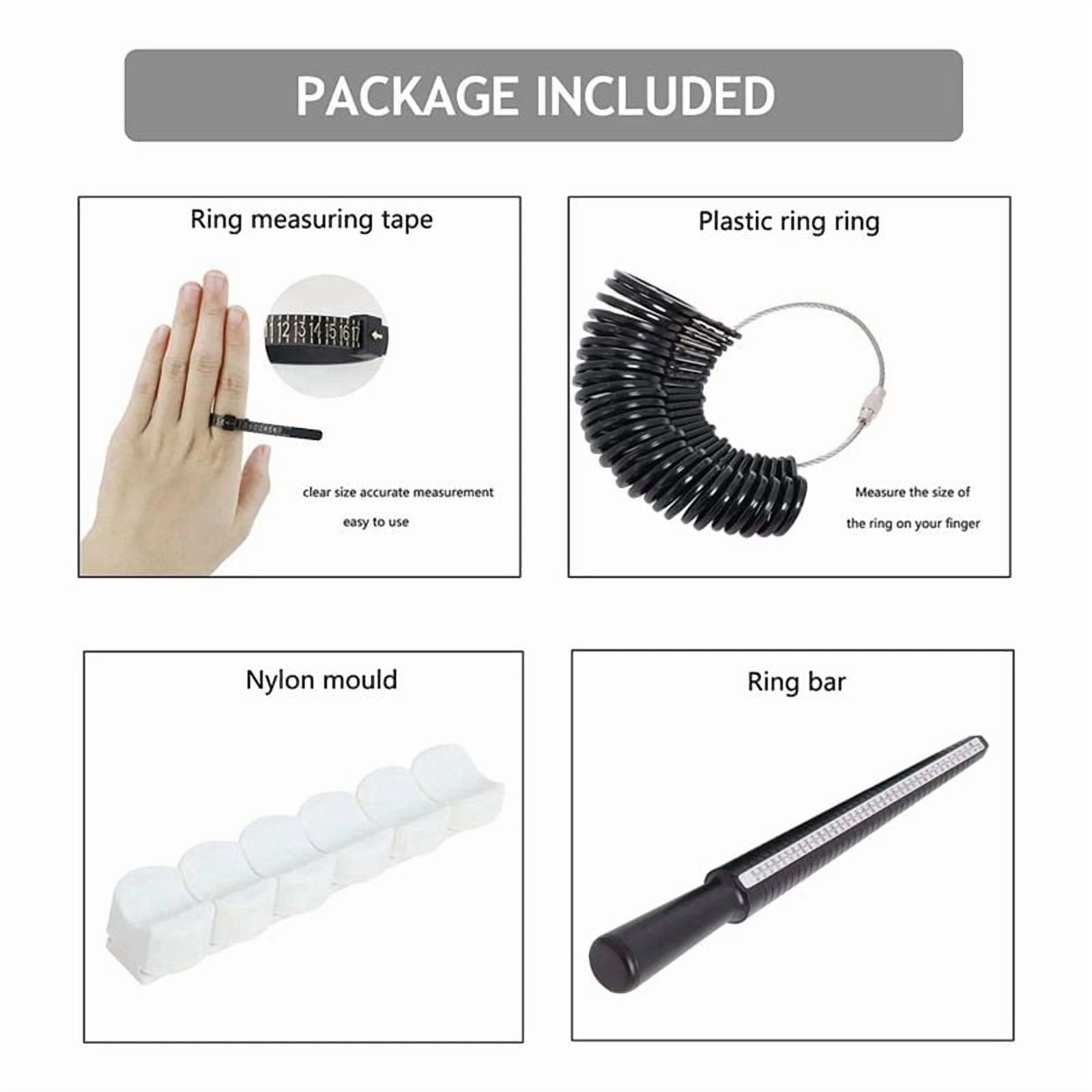 Ring Bender Machine for Spoon Rings Making, Ring Bending Tool for Jewelry Maker with Nylon Dies Rings Making Kit