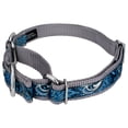 thumbnail image 2 of Country Brook Petz® Blue Paisley Signature Martingale Dog Collar - Each collar you buy, a collar is donated to a shelter, Extra Large, 2 of 5